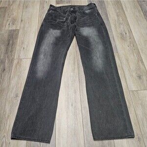 Levi’s Vintage Y2K 514 Slim Straight Button Pocket Grey Washed Denim Men’s 34